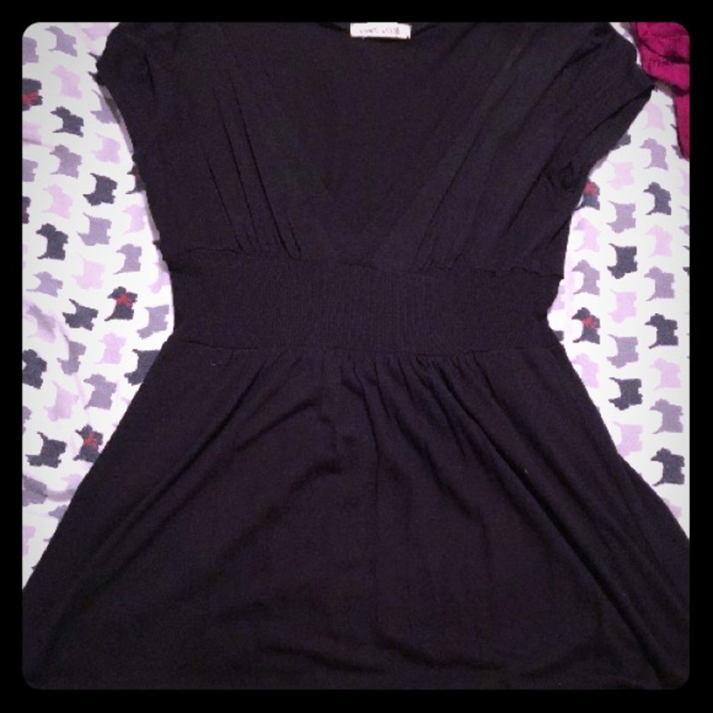 Black babydoll top size small